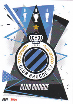 Team Badge Club Brugge 2020/21 Topps Match Attax CL Team Badge #BRU01